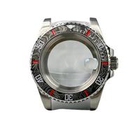 XTINKOPW 1 pz NH35 40mm Cassa for orologio in acciaio inossidabile Cristallo zaffiro 120 Click Lunetta for movimenti NH34/NH36 Accessori Quadrante da 28,5mm(General Camoufl,Glass back cover)