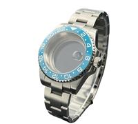 XTINKOPW 1 pz NH35 40mm Cassa for orologio in acciaio inossidabile Cristallo zaffiro 120 Click Lunetta for movimenti NH34/NH36 Accessori Quadrante da 28,5mm(P4/613,Glass back cover)