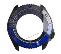 XTINKOPW 1 pz NH35 Custodia 41,5 mm Nero opaco con lunetta in ceramica in vetro a cupola Adatto for movimento NH35 NH36 Orologio con movimento a ore 3,8(No.14)