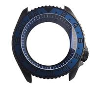 XTINKOPW 1 pz NH35 Custodia 41,5 mm Nero opaco con lunetta in ceramica in vetro a cupola Adatto for movimento NH35 NH36 Orologio con movimento a ore 3,8(No.10)