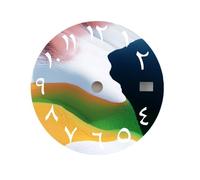 XTINKOPW 1 pz NH35 Quadrante 3D Colore Creativo Quadrante 28,5 mm Numeri Arabi Quadrante NH36 Quadrante Adatto NH35/36 Movimento Orologio Parti di Ricambio(NO.6,Dual Calendar)