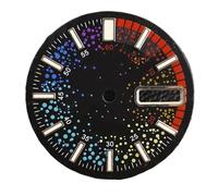 XTINKOPW 1 quadrante da 28,5 mm adatto for movimento NH36 può comporre 3 in punto/3,8 in punto quadrante calendario doppio quadrante orologio luminoso C3(2)