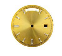 XTINKOPW 1 quadrante da 31 mm adatto for orologio Miyota 8285 con giorno e data, calendario modificato, visualizzazione settimanale, numeri romani luminosi blu(D15 Diamond nail)