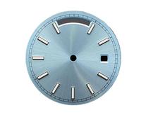 XTINKOPW 1 quadrante da 31 mm adatto for orologio Miyota 8285 con giorno e data, calendario modificato, visualizzazione settimanale, numeri romani luminosi blu(D1 silver nail)