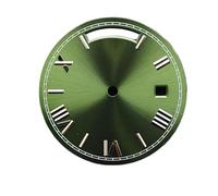 XTINKOPW 1 quadrante da 31 mm adatto for orologio Miyota 8285 con giorno e data, calendario modificato, visualizzazione settimanale, numeri romani luminosi blu(D10 silver nail)