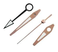 XTINKOPW 1 set 4 pin GMT NH34 lancette argento nero oro 12,5 *, 8 verde luminoso for movimento NH34A NH35 orologi accessori(Rose Black)