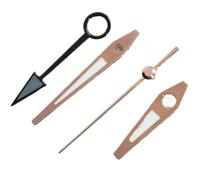 XTINKOPW 1 set di 4 perni GMT NH34 lancette argento 12,5 * 12,5 * 12 * 8 verde luminoso for movimento NH34A NH35 orologi accessori(Rose Grey)