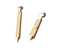 XTINKOPW 2 pezzi di lancette for movimento ETA6497/6498 e ST3600/ST3620, lancette nere/oro rosa/blu, lancette luminose verdi, accessori for orologi(Rose gold)