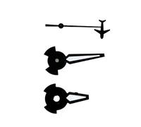 XTINKOPW 3 pezzi di accessori for orologi, lancette dei secondi for aeromobili, tre lancette luminose verdi for movimento NH35/ NH34/ NH36/ NH70
