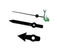 XTINKOPW 3 pezzi di lancette for orologi con secondi a forma di pesce/tartaruga/tridente/sirena, accessori di ricambio for orologi da uomo for movimento NH35/NH36/4R36(17)