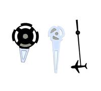 XTINKOPW 3 pezzi di lancette luminose verdi for orologi, lancette dei secondi for aerei, accessori a tre aghi for movimento NH35, NH34, NH36, NH70