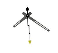 XTINKOPW 3 pezzi NH35 Lancette dei secondi con lancetta dei secondi, puntatore for orologio NH36 NH35 Movimento automatico Argento Oro Nero Rosso Lancetta luminosa for orologio(Gun Black C)