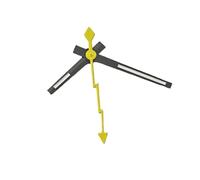 XTINKOPW 3 pezzi NH35 Lancette dei secondi con lancetta dei secondi, puntatore for orologio NH36 NH35 Movimento automatico Argento Oro Nero Rosso Lancetta luminosa for orologio(Gun Yellow)