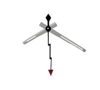 XTINKOPW 3 pezzi NH35 Lancette dei secondi con lancetta dei secondi, puntatore for orologio NH36 NH35 Movimento automatico Argento Oro Nero Rosso Lancetta luminosa for orologio(Silver Black B)