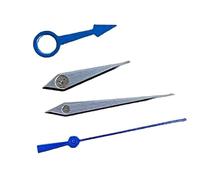 XTINKOPW 4 pezzi di lancette for movimento NH34, accessori for orologi con secondi in argento/blu/oro senza lancette luminose a quattro aghi(Blue second hand)