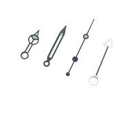 XTINKOPW 4 pezzi NH34A Nero Super C3 Orologio GMT luminoso MASTER II Mano GMT rossa Mod Movimento NH34 Adatto for 28(Silver-green)