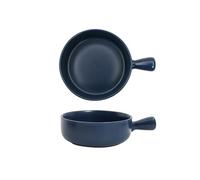 XTJS56QB Lasagne Ciotola di riso al forno da 500 ml Ciotola for insalata di frutta in ceramica Cottura a manico singolo Teglia for la colazione domestica Piatto per microonde(Blue)
