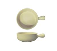 XTJS56QB Lasagne Ciotola di riso al forno da 500 ml Ciotola for insalata di frutta in ceramica Cottura a manico singolo Teglia for la colazione domestica Piatto per microonde(Beige)