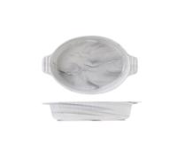 XTJS56QB Lasagne Piatto fondo grande in ceramica for pasta al curry, riso e 1200 ml/2000 ml, piatto da forno doppio in ceramica per microonde(Piccolo)