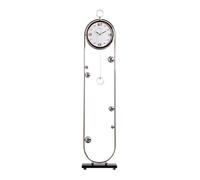 XTJS56QB Moderno Orologio da terra moderno, orologi placcati in oro, decorazione for la casa con cestino portaoggetti, orologio a pendolo verticale portabottiglie Decorazioni