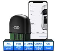 XTOOL AD20 Pro OBD2 Scanner per iPhone e Android: strumento diagnostico OBD2 wireless 2024 per tutte le auto con diagnostica completa del sistema, ripristino dell'olio, lettore di codici auto per