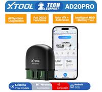 XTOOL Advancer AD20PRO Tutti i sistemi Diagnostici Wireless BT Lettore di codici OBD2 per auto Aggiornamento gratuito a vita Scansione automatica della batteria