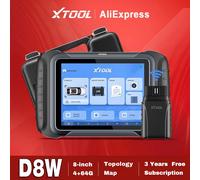 XTOOL D8W Sistemi completi Strumento diagnostico per auto con mappa topologica Codifica ECU Scanner bidirezionale OBD FCA DOIP 42+ Aggiornamento ripristino D8