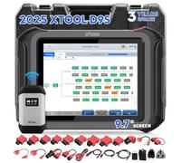 XTOOL D9S OBD2 - Dispositivo diagnostico per auto con codifica ECU e PMI, diagnostica completa, dispositivo diagnostico bidirezionale, 45+ reset, scheda topologia, DoIP/CAN FD/FCA, funzione guidata