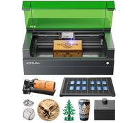 xTool - Incisione laser 20W con Rotazione RA2, Aisst Smart Air e Pannello a Nido d'Ape, Velocità 600mm/s, Taglio Laser per Legno, Metallo, Pelle, Acrilico e Vetro