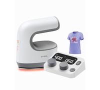 xTool Mini Pressa a Caldo con Pod di Controllo - 3 Modalità di Temperatura e 4 Preimpostazioni Personalizzate, Riscaldamento Rapido e Uniforme, Stampante per Tessuti per Tessuti, Borse, Vinile