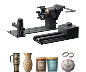 xTool RA3 Il Primo Rotatorio Smart MagSwap al mondo per xTool P2/P2S. Allineamento LiDAR 360°, sistema intelligente per incisioni perfette su anelli, bicchieri e ornamenti