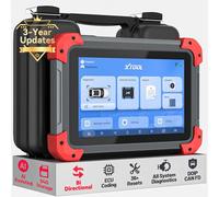 XTOOL Strumento diagnostico per auto D7, controllo bidirezionale, codifica ECU online, sistema completo, 36+ reset, diagnostica assistita AI, archiviazione 64 GB, dati live a 8 PID, CAN FD/DoIP