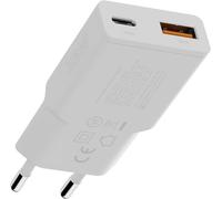 Xtorm Go2 SlimLine caricatore da parete uscite USB-C e USB-A 33W compatto | Design ultrasottile, compatibile con iOS e Android, adatto a ricaricare smartphone e tablet, protezione corto circuito