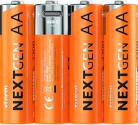 Xtorm NextGen - Batterie AA ricaricabili tramite USB-C - Confezione da 4