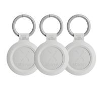 Xtorm TravelTag - Trova chiavi e bagagli - Compatibile con Apple Find My & Android - Bluetooth Tracker - Impermeabile IP64 - Ash White - 3 pezzi