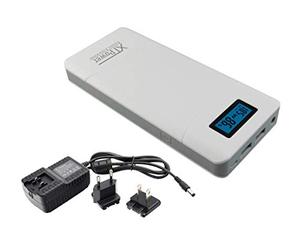 XTPower® XT-16000QC3 Powerbank - Alimentatore Incluso - High Performance USB e DC Batteria con 15600mAh - 1x USB 2.1, 1x USB QC3 e Uscita DC 12V/15V/16.5V/19V/20V/24V 65W Max.