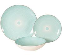 Xtra Servizio Piatti 18 Pezzi in Porcellana Vetro colore Azzurro - WK8579