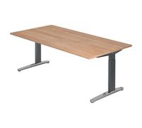 XTRA XB 2E GC | Scrivania 200x100 regolabile in altezza Noce