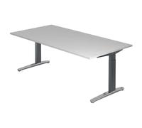 XTRA XB 2E GC | Scrivania - Grigio 200x100 regolabile in altezza