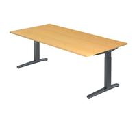 XTRA XB 2E GG | Scrivania - Faggio 200x100 regolabile in altezza