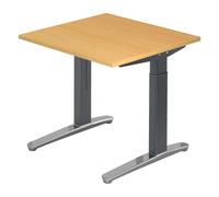 XTRA XB 8 GC | Scrivania - Faggio 80x80 regolabile in altezza