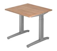 XTRA XB 8 SS | Scrivania - Noce 80x80 regolabile in altezza