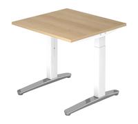 XTRA XB 8 WC | Scrivania 80x80 regolabile in altezza Quercia