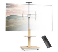 XTRARM Elite mobile supporto TV elettrico per 40-86" max. 60 kg, sollevatore TV motorizzato con regolazione continua dell'altezza tramite telecomando, max VESA600x400, con ripiani e ciabatta elettrica