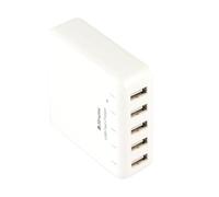 Xtreme 45576 Alimentatore USB 5 Porte, da Rete Domestica 220 Volt Dotato di 5 Uscite USB 2.0, Cavo Alimentatore a Corredo 6,1 A