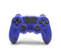 Xtreme Joypad Wireless Bluetooth Controller PS4 Blu Ergonomico, Compatibile PlayStation 4, Vibrazione Integrata, Jack Audio, LED, Lunghezza Cavo Ricarica 2,5 m, Design Comfort Ottimale