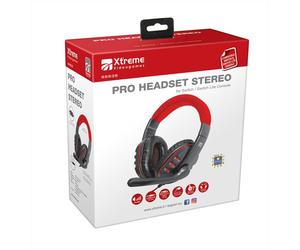 Xtreme - Pro Headset Stereo-nero/rosso Xtreme