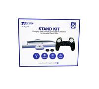Xtreme Stand Kit per console plays 5 slim - base di ricarica, cover in silicone e gommini per levette pad Xtreme