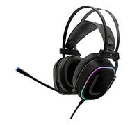 Xtreme videogames Cuffia Gaming USB Oracle V10 Pro Surround 7.1 Vibrazione Led Light 90441, Nero