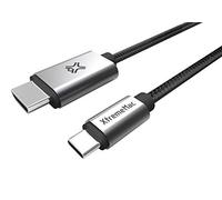 XtremeMac - Cavo che collega USB-C a HDMI | Compatibile con tutti i Dispositivi che usano la Tecnologia Type-C | Realizzato in Nylon e Alluminio | Lunga Durata e Ottime Prestazioni